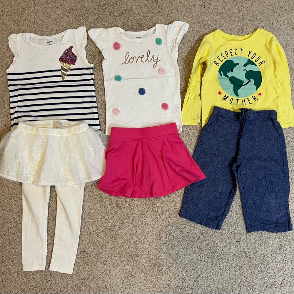 girl bundle  6pc size4T